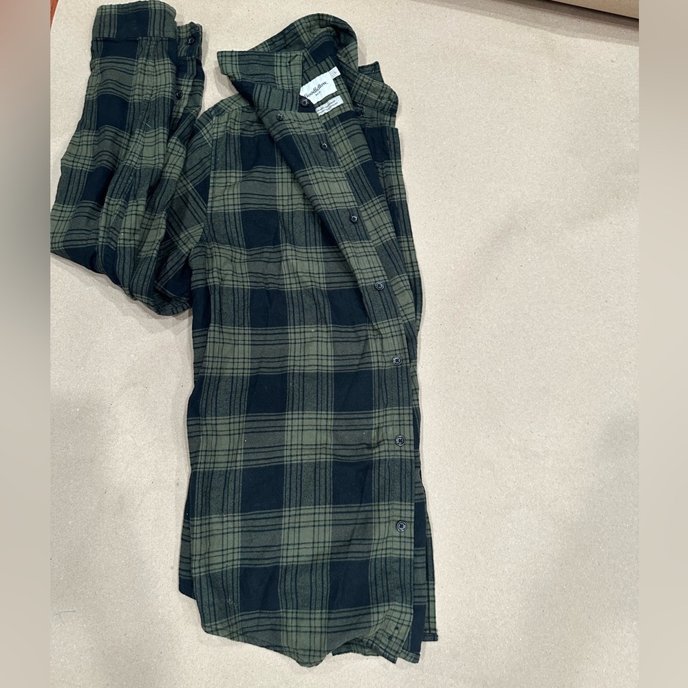 Goodfellow & Co Green Plaid Shirt